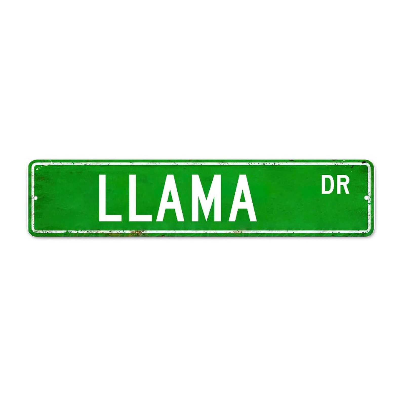 Llama Street Sign Custom Llama Aluminum Metal Sign Llama Lover Animal Decor Wall Art Farmhouse Decorative Sign Rustic Shabby Chic Wall Decor For Bedroom Kitchen Cafe Bar Office Garage
