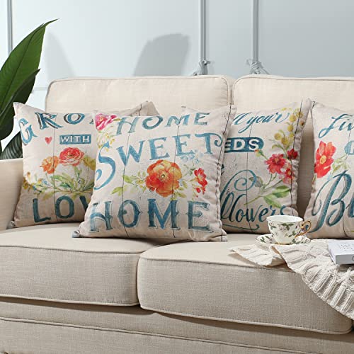 Ohok Confezione da 4 federe decorative morbide e