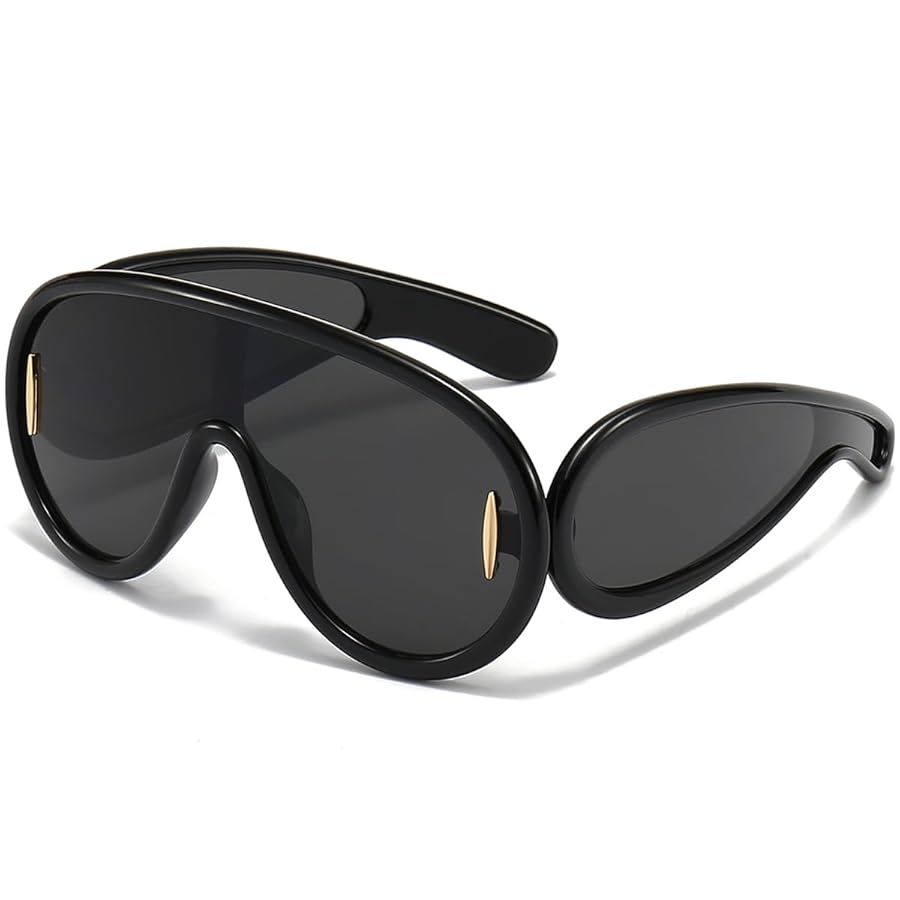 サングラス AVIATOR MASK SUNGLASSES Amazon.com: Azoxus Large Aviator Sunglasses Futuristic