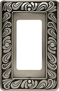 Franklin Brass 64046 Paisley Schalterblende Zinn