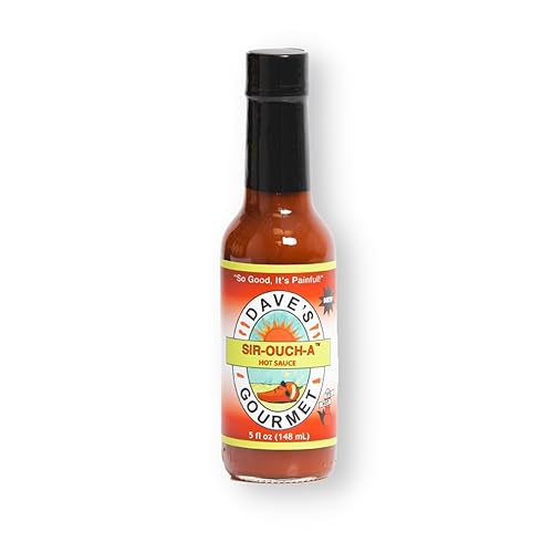 Miniatura 2 de Dave's Gourmet Paquete de salsa picante Slow Burn – Scotch Bonnet, Hurtin' Habanero, Crazy Caribbean y Sir-Ouch-A – Paquete variado picante y sabroso