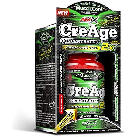 Amix MuscleCore CreAge - Suplemento Alimenticio de Creatina HCL (120 cápsulas) Cover
