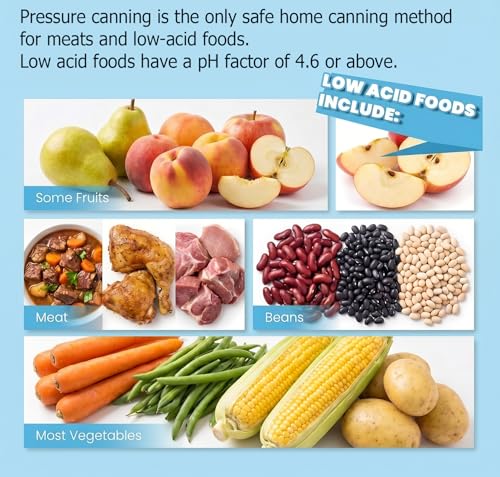 Image of 25 Quart Pressure Canner Cooker & pressure canners for canning & water bath canner | Pressure Gauge & Pressure Regulator | Induction Compatible & Pressure release 15.5 PSI (+ /- 5%)