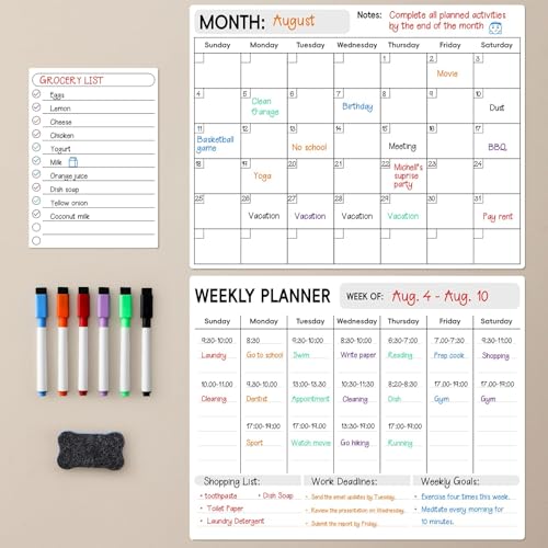 LANDNEOO Magnetic Dry Erase Calendar for...
