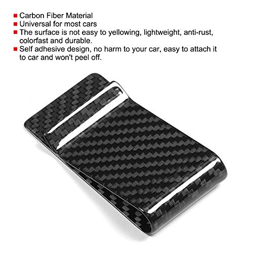 Credit Card Holder Sun Visor - Carbon Fiber Money Clip Front Pocket Wallet, Universal Car Carbon Fiber Visor Fashion Wallet Credit Card Money Holder Bill Clip4