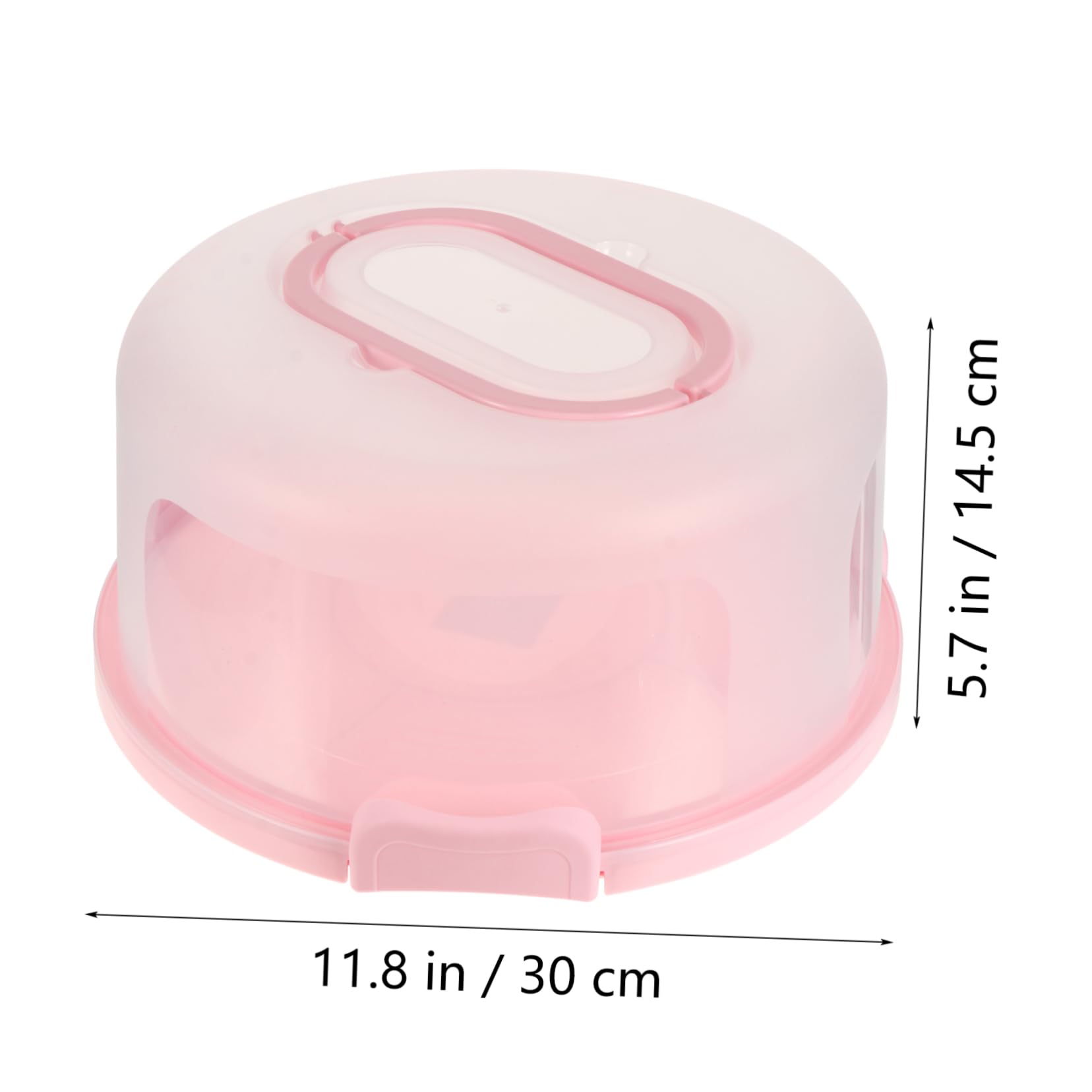Zerodeko 1set Portable Cake Carrier with Locking Design Reusable Cupcake Container for Birthdays Weddings Parties Cake
