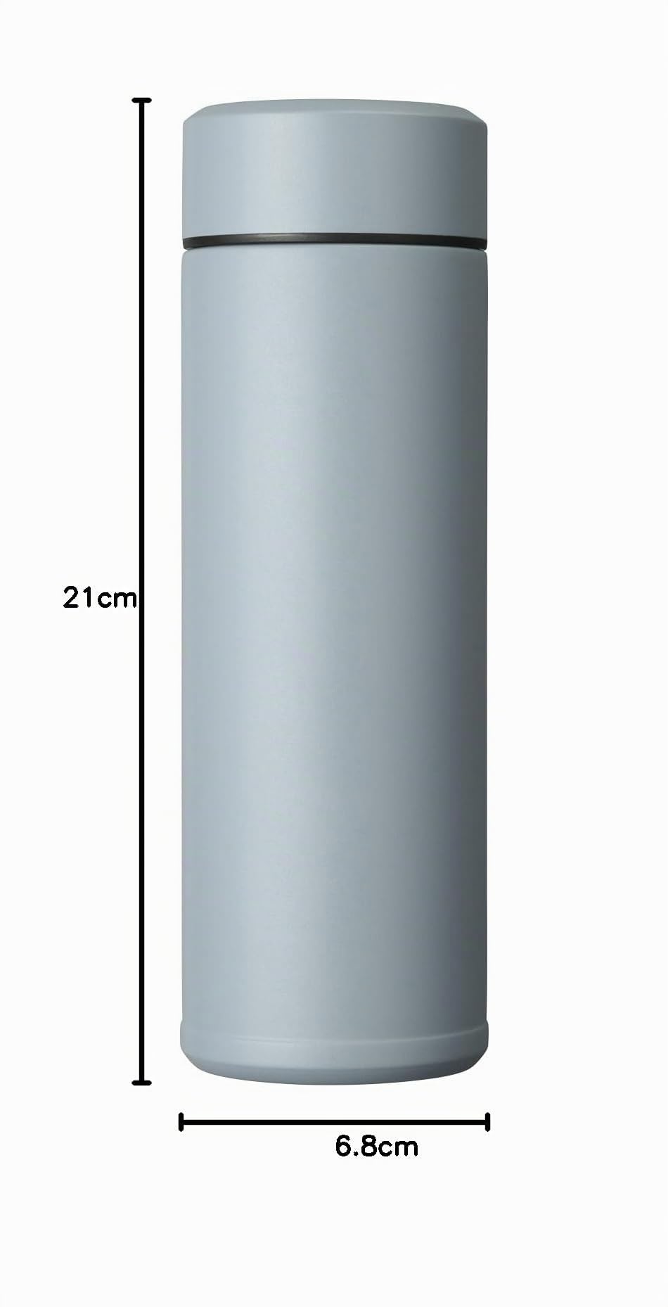 Attribute name: Kyocera isolierte Slim-Trinkflasche mit keramischer Innenbeschichtung, 12 Stunden heiß, 24 Stunden kalt, BPA-frei, leicht zu reinigen, auslaufsicher, 500 ml, smoke-blue, MB-17S-BU SLIM | Rauchblau, schlankes Design, BPA- & PFAS-frei, 12 h