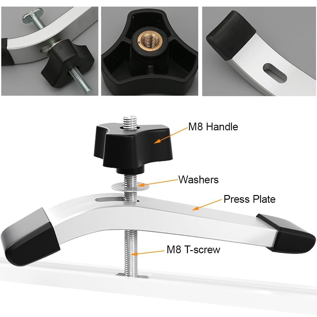 NICAVKIT T-track, T-track, T-railsjabloon, T-groefsjabloon, T-rails