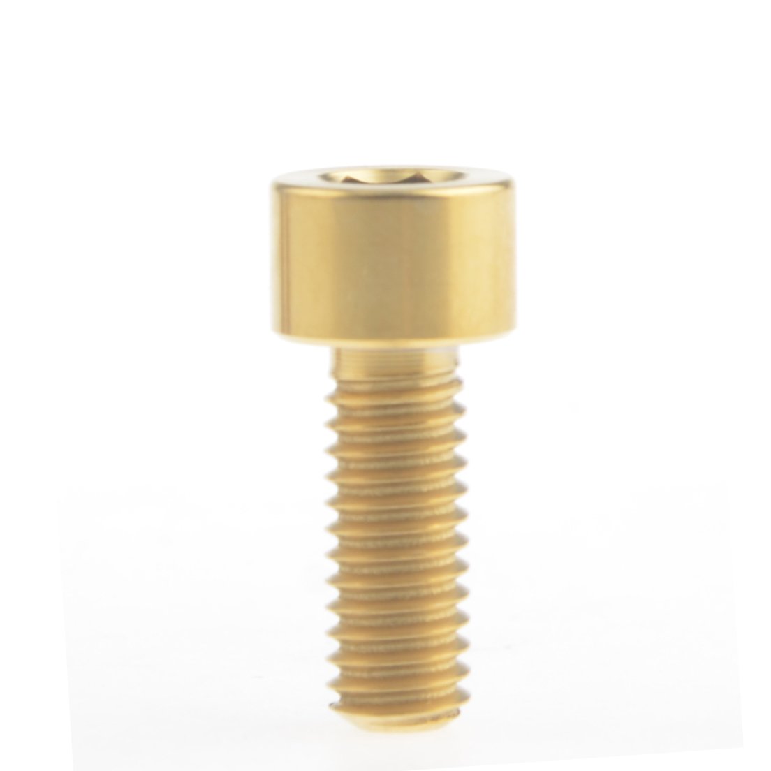 Wanyifa Lot de 4 boulons en titane M6 x 15 mm pour étrier de frein à disque Shimano XTR XT SLX (doré