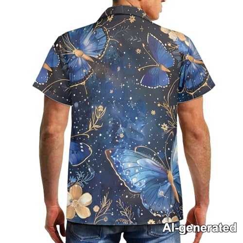 Image of Hawaii Matching Couple Outfits Husband and Wife Clothing Fashionable Mens Casual Shirts Hawaii Dress with Soft Fabric