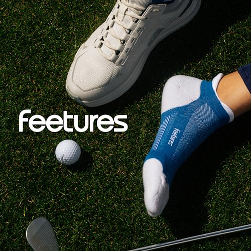 Image of Feetures Elite Golf Max Cushion Tab Ankle Socks - Sport Sock with Targeted Compression
