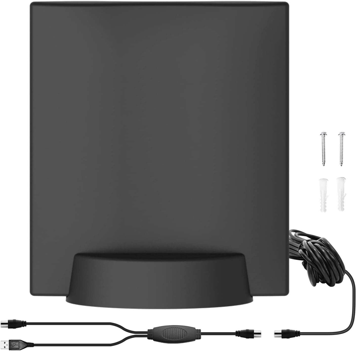 Indoor TV Aerial, Amplified HD Digital TV Aerial Long Range Reception, Indoor TV Aerials with