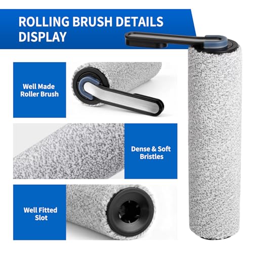 Image of keluke Only S5Combo - Replacement Roller Brush and Filters Compatible with Tineco Floor One S5Combo Wet Dry Cordless Vacuum Cleaner(Not for Others S5 Series Models) 2 Brushes Roller,4 Filters