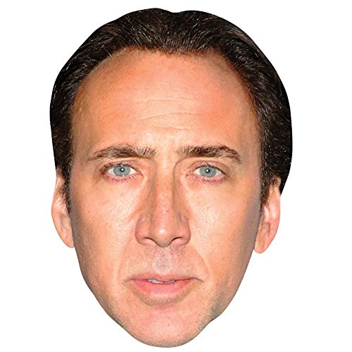 Nicolas Cage Celebrity Mask, Flat Card Face, Fancy Dress Mask