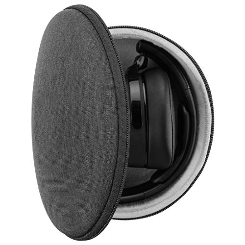 Geekria UltraShell Headphones Case Compatible with Skullcandy Crusher ANC, Crusher Evo, Hesh ANC, Hesh 3, OneOdio A70 Case, Replacement Hard Shell Carrying Bag with Cable Storage (Dark Grey)