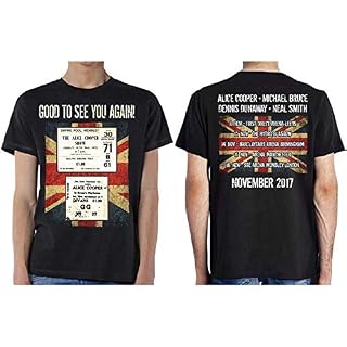 Alice Cooper UK Only Event (Nov 2017) Officiel T-Shirt Hommes Unisexe - Les Beatles, Paul McCartney, John Lennon, RIngo Starr, George Harrison