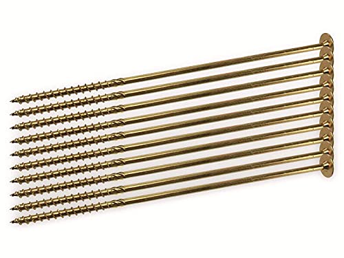 Tellerkopfschrauben Holzbauschrauben alle Größen Tellerkopf Torx Schrauben (50Stück 8x280mm TX40) – Bild 3