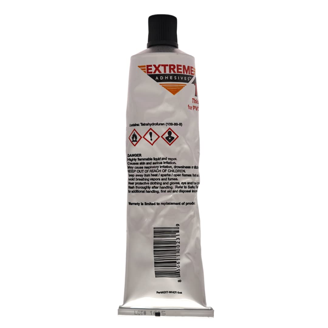 PVC TrimWelder White Hot 5 oz Squeeze Tube, Bright White with UV