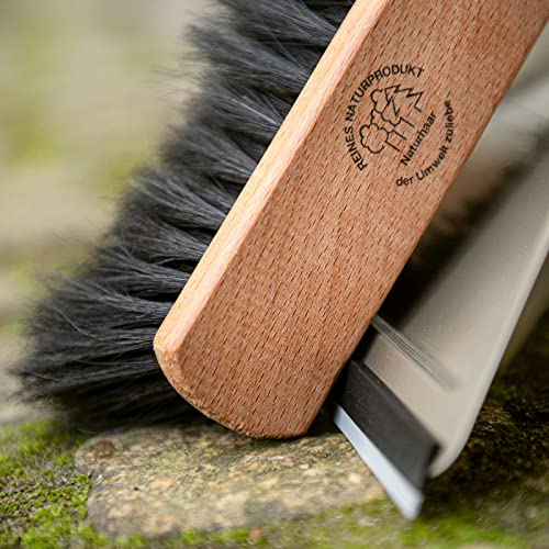 SIDCO Kehrgarnitur Metall Kehrblech + Handfeger Rosshaar Kehrset Schaufel m Gummilippe – Bild 6