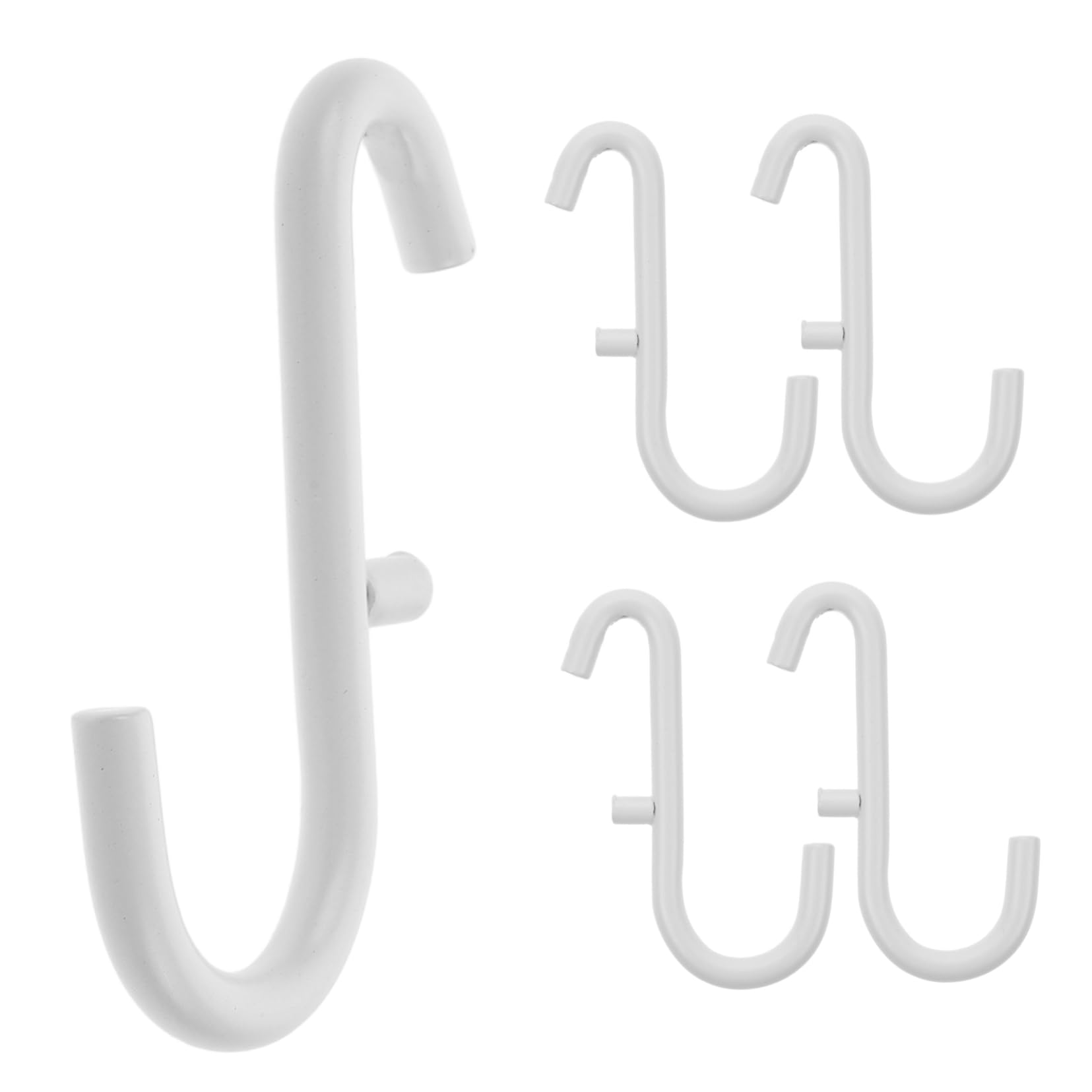 STOBAZA 5pc Set Pegboard Hooks Easy Install Pegboard Hangers Heavy Duty Utility Hangers for Keys Tools and