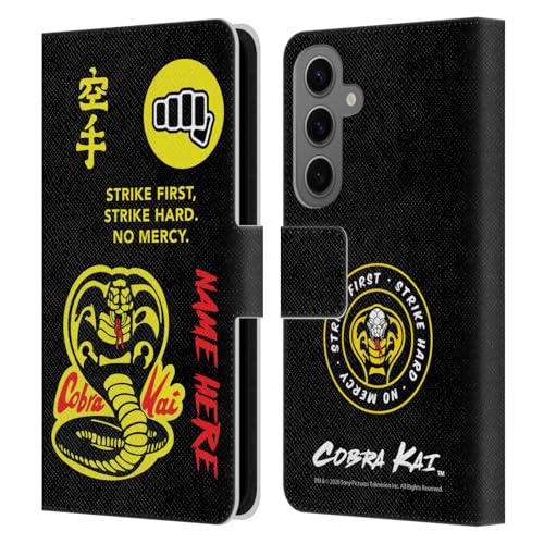 Coque cuir Samsung Galaxy S25 Cobra Kai rabat magnétique et fentes pour cartes