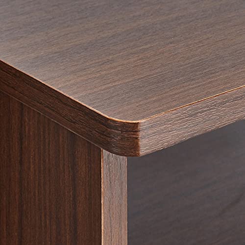 Amazon Basics Adjustable Standing Mobile Laptop Storage Shelves, Espresso cart, 21.5 x 15.7 x 30-45.3 INCHS