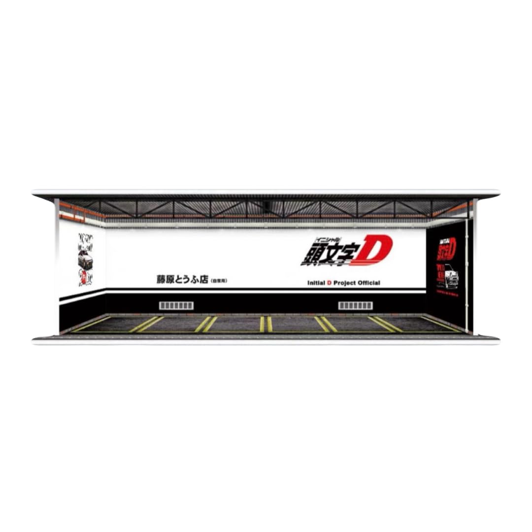 Amazon | 1/64 ガレージ 模型 ムーンアイズ 駐車場 ピット ジオラマ
