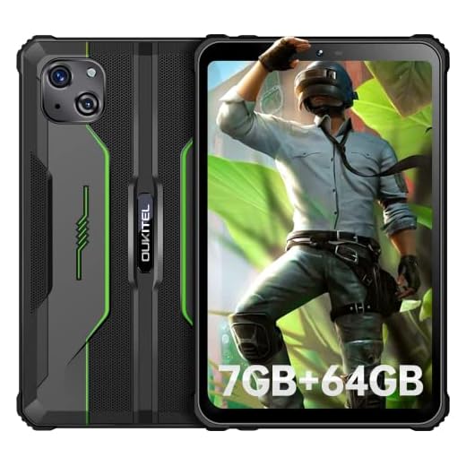 OUKITEL RT3 Rugged Android 12 Tablet, 8 Inch Waterproof-Tablet, Octa Core 7GB+64GB 1TB Expandable,5150mAh Battery Industrial Tablet PC, 16+8MP Camera, IP68&IP69K Tablets, 4G Dual SIM/5G WiFi/BT5.3/GPS