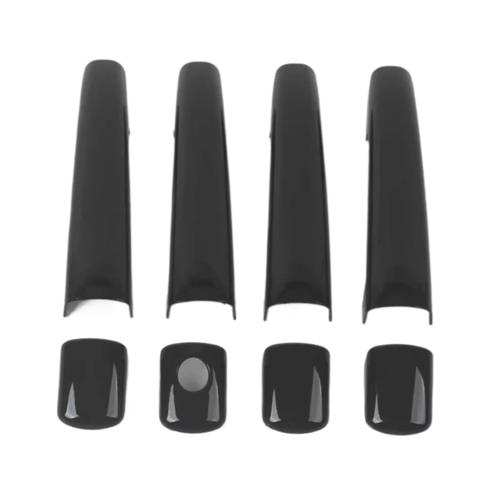 Cqrbne Black For Peugeot For Partner 3008 5008 For Expert For Tepee 2007-2015 Car Door Handle Cover Styling Accessories Car Exterior Door Handle(Black)