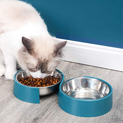 Tigela de design minimalista em forma de S para animais de estimação tigela anti-tombamento para cãe