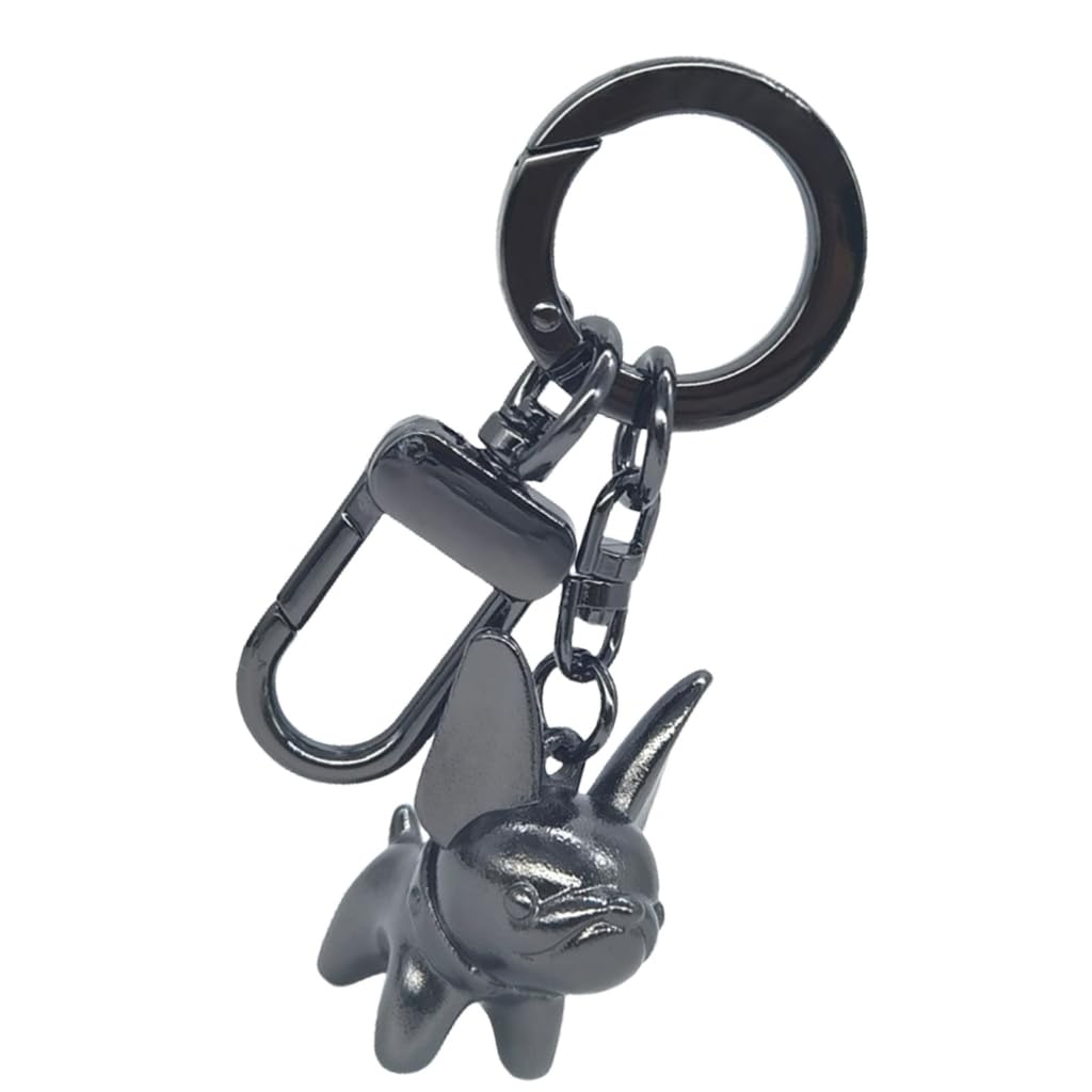 Divuukyi Unisex Black Dog Shape Keyrings Delicate Key Holder Elegant Key Jewelry Metal Texture Unique Key Ornament Suitable For Everyday