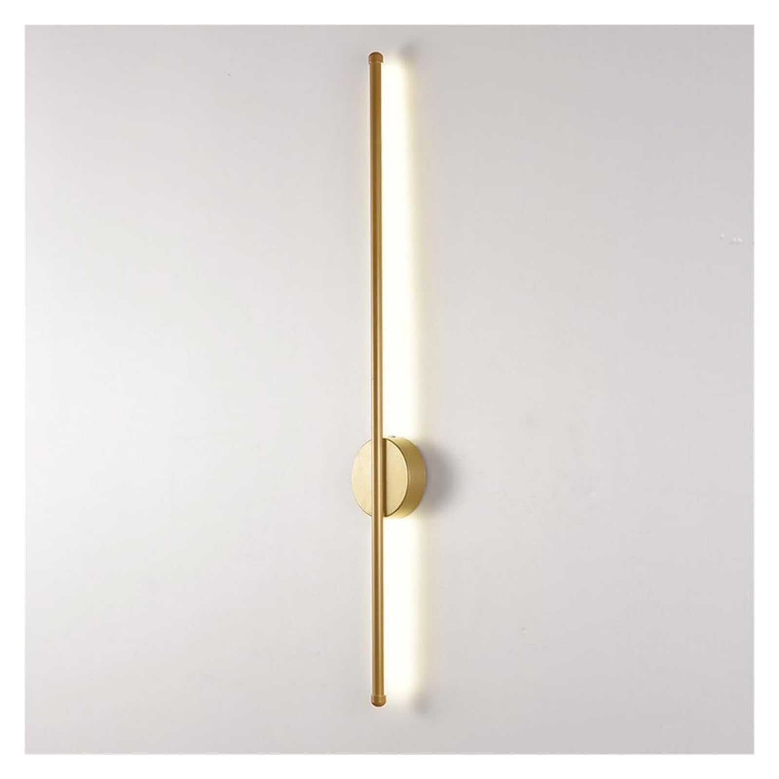 KHUKHU Led Linear Wall Sconce Modern Wall Light Metal Wall Lamp Long Strip Sconces Light Fixture Living Room Background Wall Lights Bedroom Wall Lamps Indoor Wall Washer(Glod,120Cm)