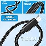 Micro USB Cable Braided USB A to Micro Charge Cable Android Charger Cable Data Sync Cord Compatible with Samsung Galaxy J7,S7,S6,Kindle Fire,Fire HD Tablets, HTC,LG,Moto,Huawei (1 Metre) - Image 2