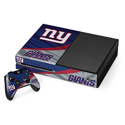 Skinit Decal Gaming Skin Compatible with Xbox One Console and Controller Bundle - Officially Licensed NFL New York Giants Design