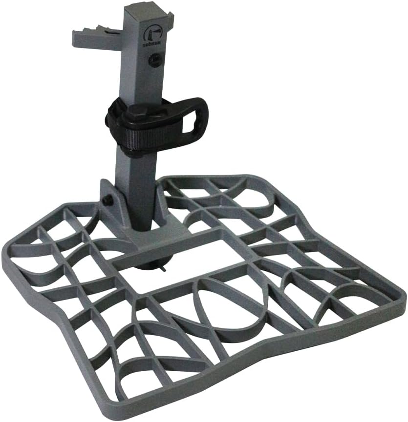 Aluminum Tree Saddle Hunting Platform Tree Saddle Hunting System for Tree Stand Hunting 16*15 Inch Dark Gray