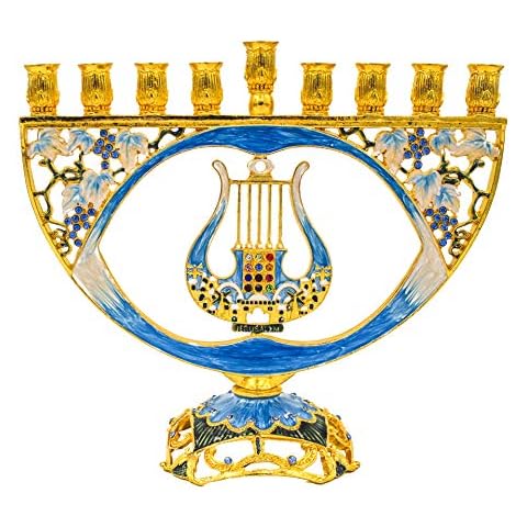 Mosaic Jeweled Menorah by The Dreidel Company Cover
