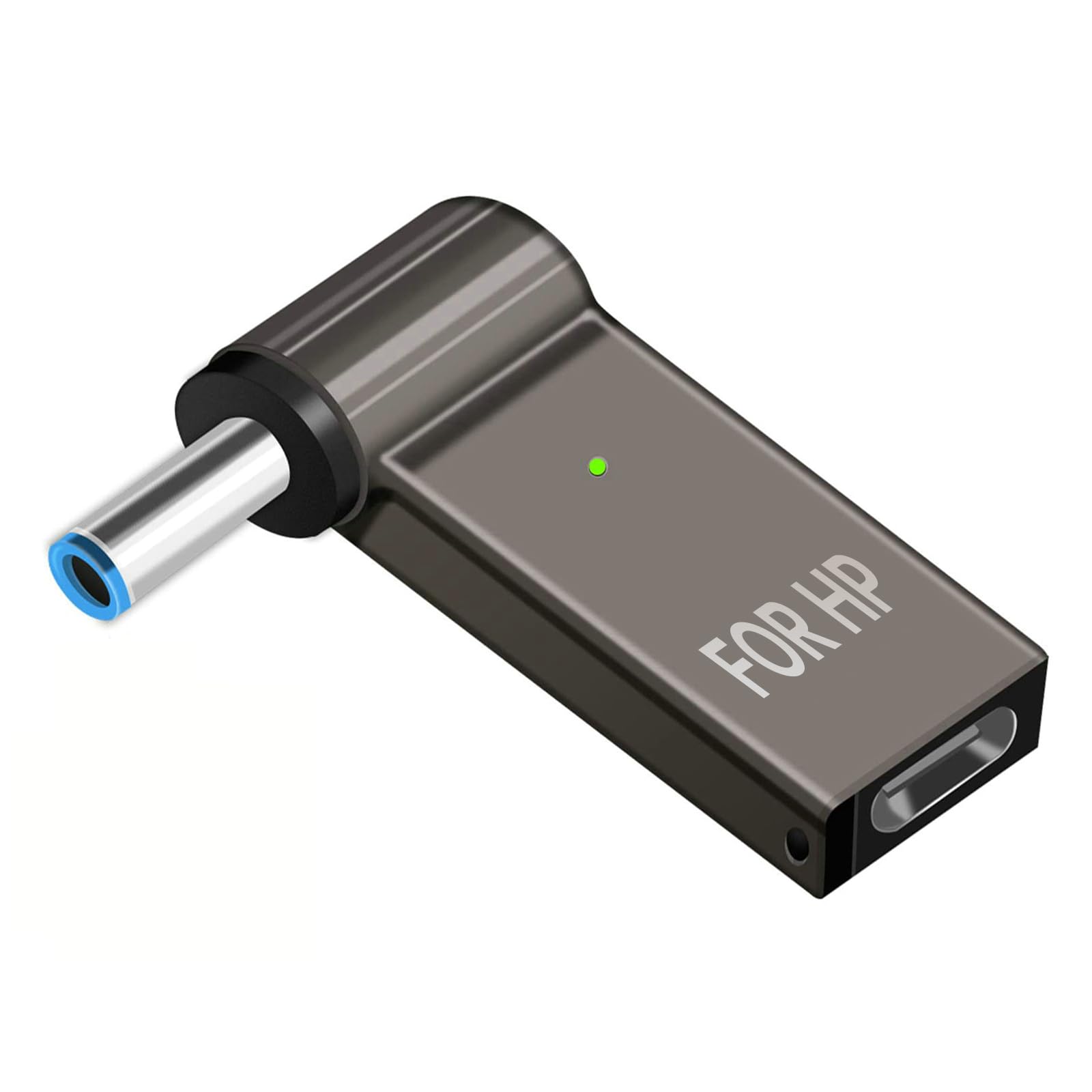 USB C to 4.5mm Laptop Charging Female Type C to Male DC 4.5 x 3.0mm Jack Plug Converter 100W PD Power Charger Connector Tip for Probook Notebook Elitebook f211wm f233wm Envy 17 13 15 HP 45W/65W laptop