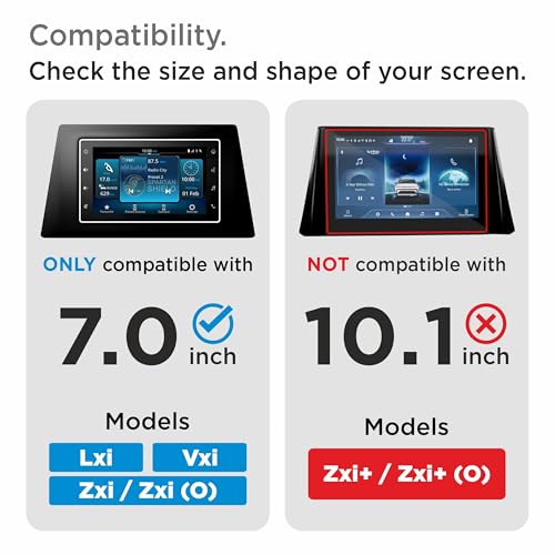 Image of Spartan Shield [2 PACK Screen Guard For MARUTI SUZUKI VICTORIS 2025+ | Lxi, Vxi, Zxi & Zxi(O) | 7 Inch Touchscreen Infotianment Protector | Anti Scratch | Car Display Accessories [NOT TEMPERED GLASS]