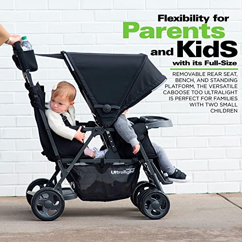 Joovy 8177 Caboose Too Ultralight Graphite Stand-On Double Stroller thumb #4