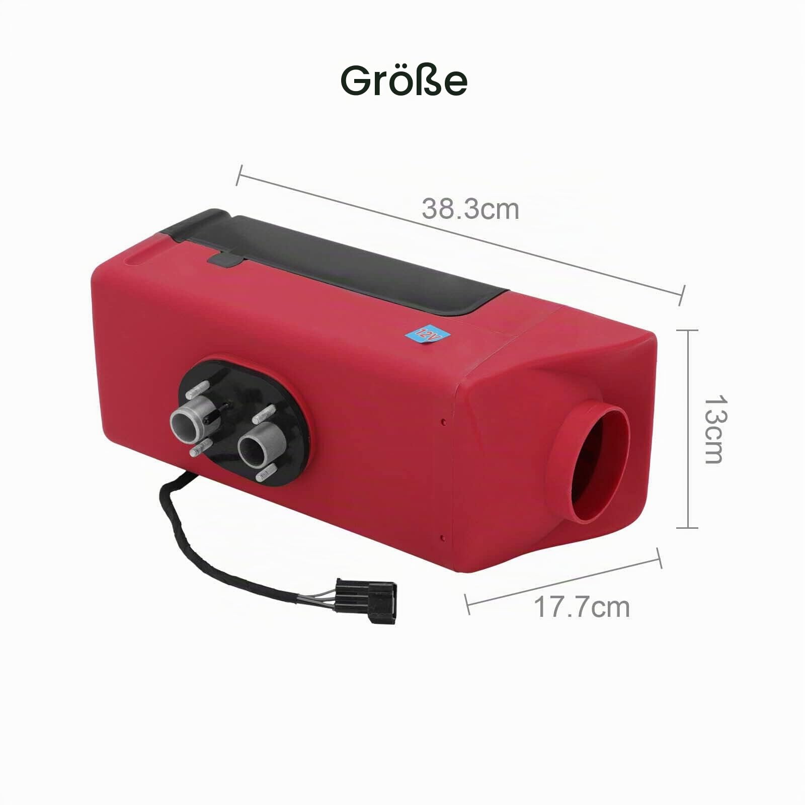 Trintion 12 V 5 kW Luft-Diesel-Heizung LCD-Schalter, Fernbedienung Luft-Zusatzheizung 10 l Tank-Parkheizung universelle tragbare Heizung für Wohnmobile LKWs Busse Boote Tourenwagen Wohnwagen