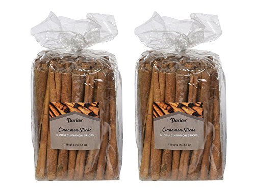 Darice 6 Inch Cinnamon Sticks for Crafts, 1 Pound (2 Pack)