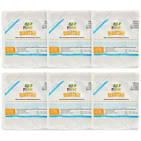 FROG Maintain Treatment for Hot Tubs, Quick and Easy Single Dose Treatment Packets, for use in Spas up to 600 Gallon, Pack of 6 Cover