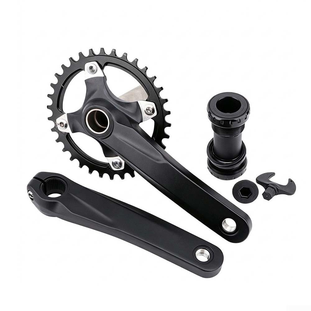 Guarnitura MTB in lega 32T 104BCD Corona singola | Costruzione in lega di alluminio, corona larga stretta 32T, vestibilità 104BCD, per uso robusto MTB, lunga durata