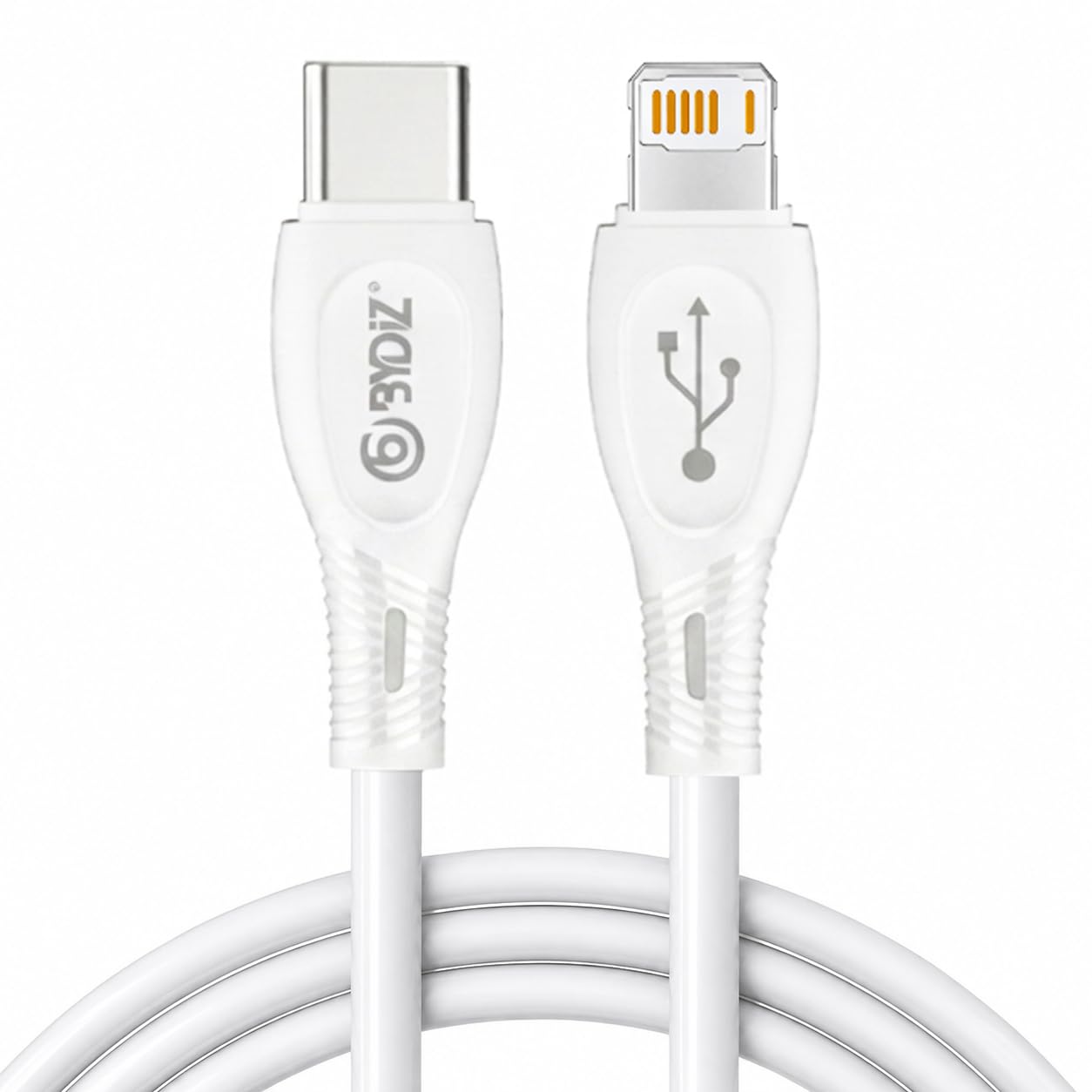 ByDiz iPhone USB-C to Lightning Hızlı Şarj Kablosu Type-C PD Destekli 14/13/12/11 Pro Max Xs Max XR X AirPods Pro Uyumlu - Yeni Nesil Akıllı Çip (iOS Uyumlu)