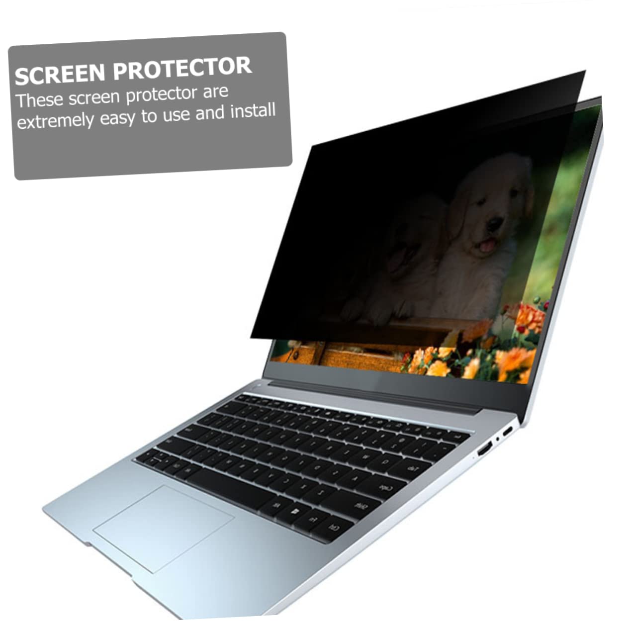 BESTonZON Pellicola Privacy per Monitor Nero Pet Protezione Schermo