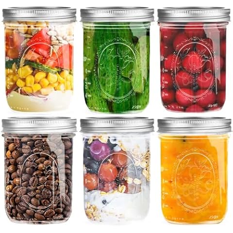 Miuyhji 16 oz Wide Mouth Mason Jars Cover