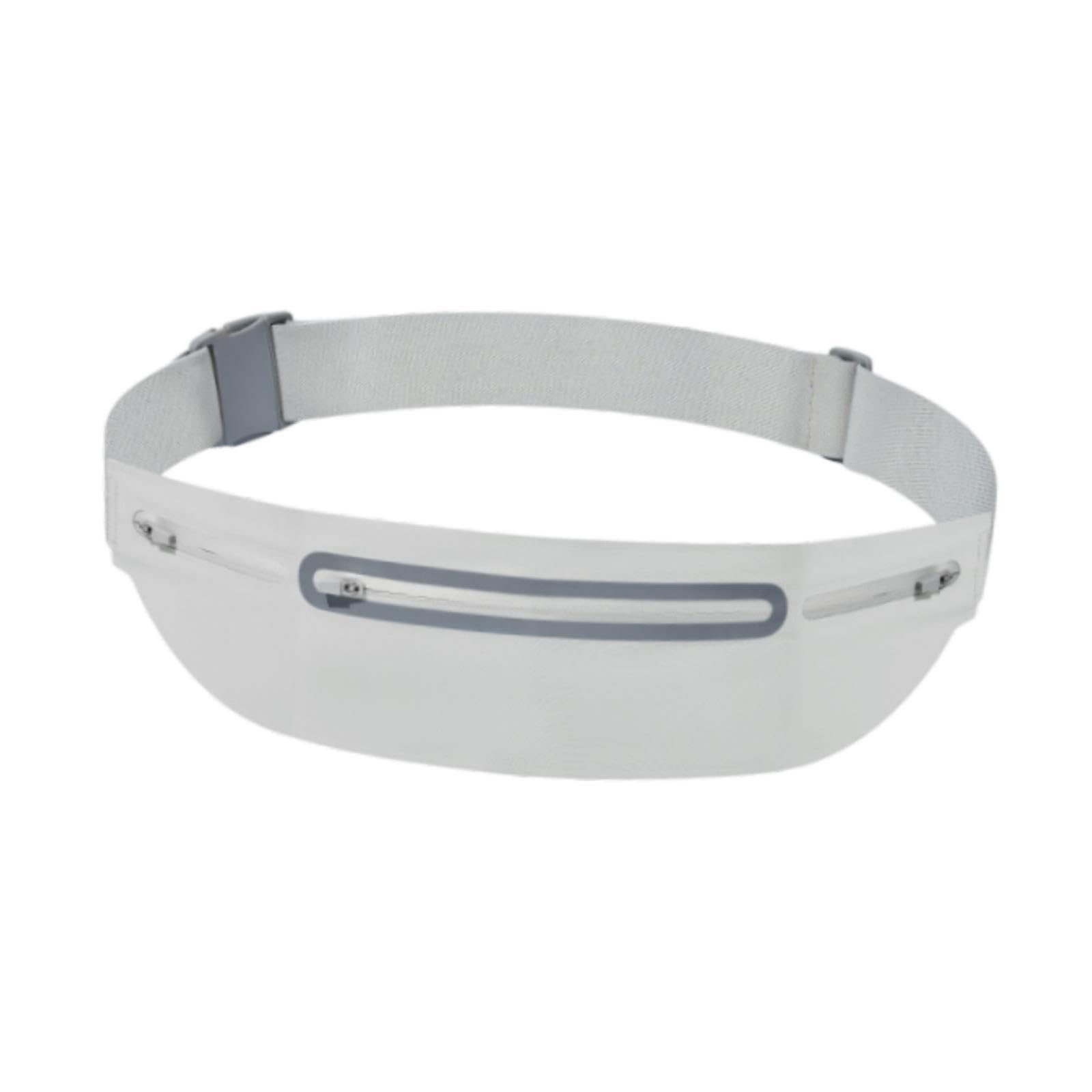 Running Belt Fanny Pack Stylish Running Waist Belt for Cycling Hiking Travel Light Gray-image-31