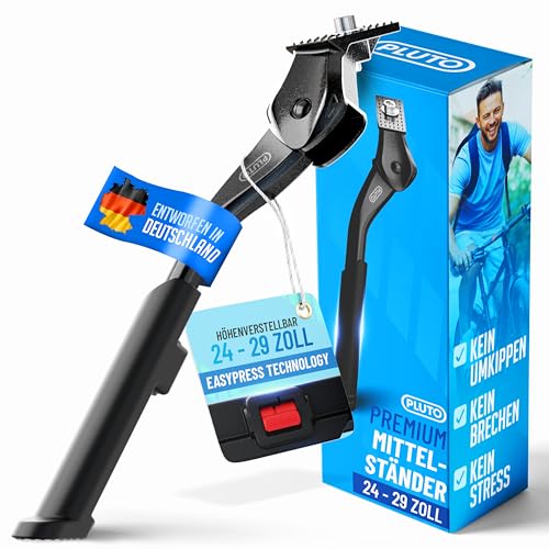 PLUTO Fahrradständer 24–29 Zoll - Höhenverstellbarer Mittelständer aus...