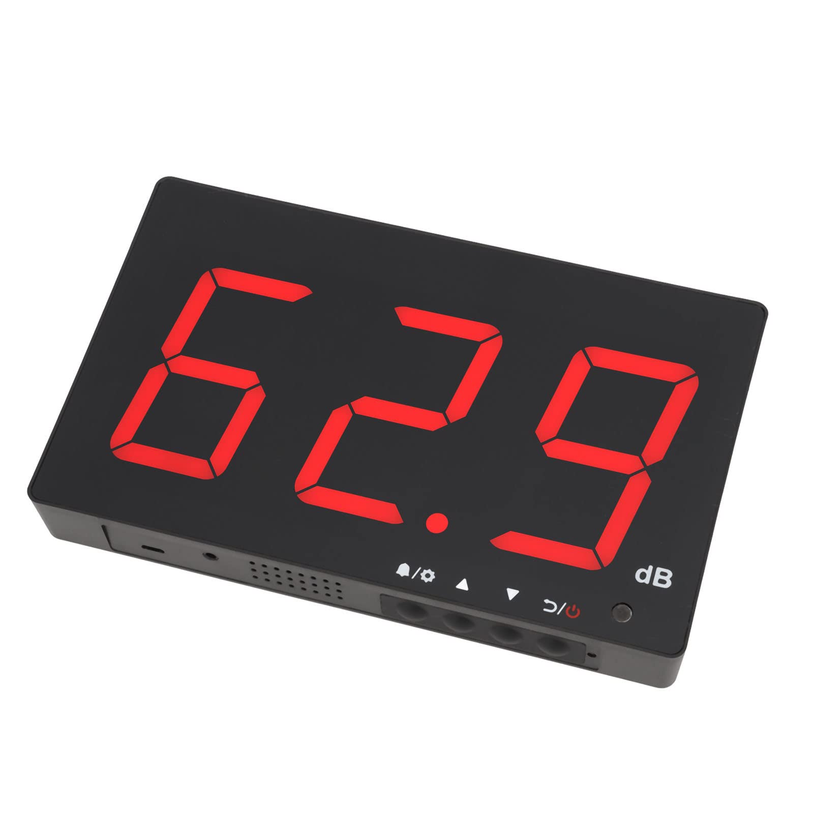 Wall Mounted Noise Meter, Sound Meter with ABS Shell Micro USB Interface 30-130 DB HD LCD Display Easy to Operate Portable for Office