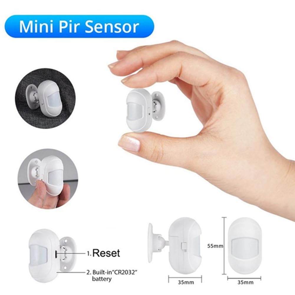 Sensor de Movimiento PIR Tuya Zigbee Sensor de Movimiento del Cuerpo Humano Detector de Seguridad Inteligente Funciona con Zigbee Gateway